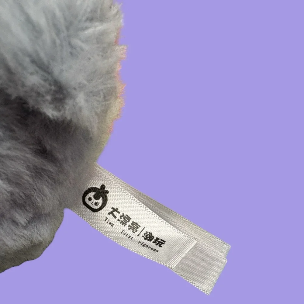 Baby Three Gray Bunny Crying Eyes Plush Doll Cure Planet Tagged No Box DPL4300